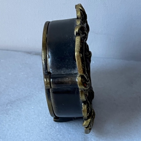 Jeweled Round Battery Operated Table Clock - Picture 3 of 8